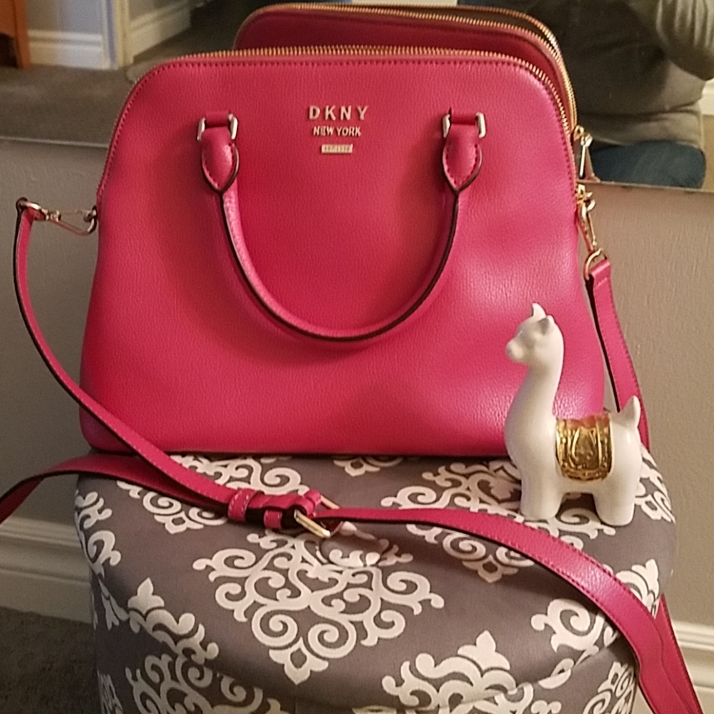 DKNY DARK ROSE PINK BAG
